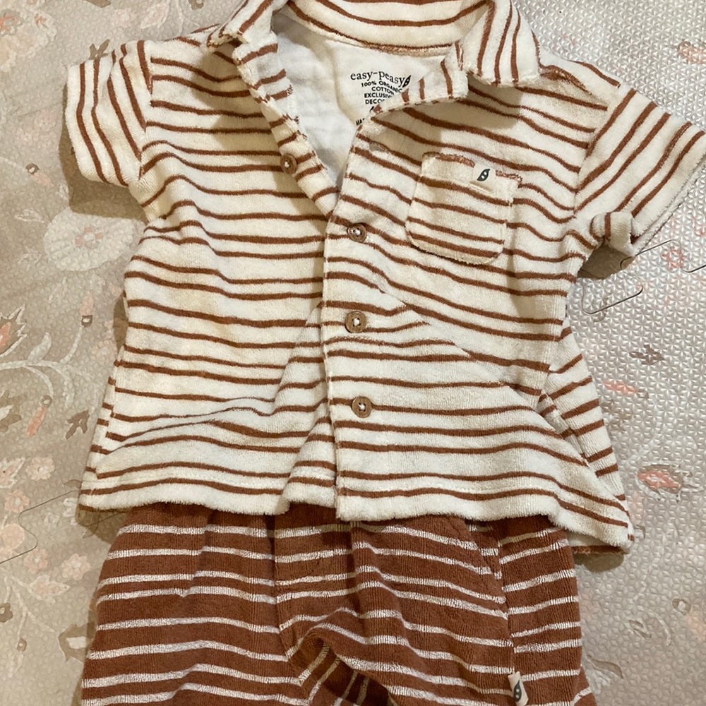 Terry cloth outfit 6-9m